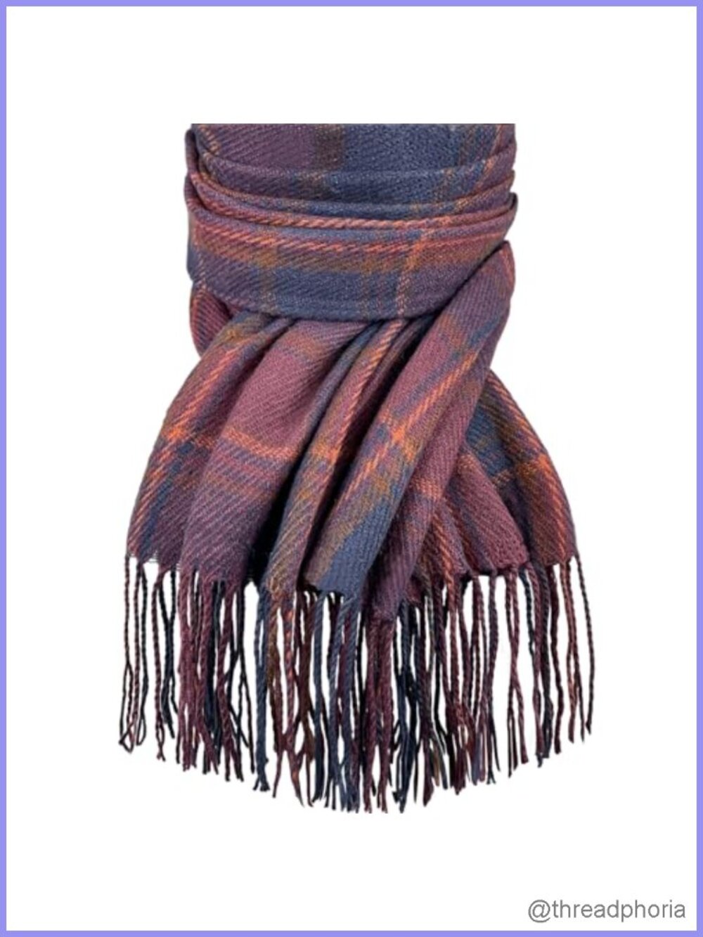 Plaid Shawl Wrap Oversized Blanket Scarf Cashmere Feel Soft Warm Winter